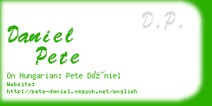 daniel pete business card